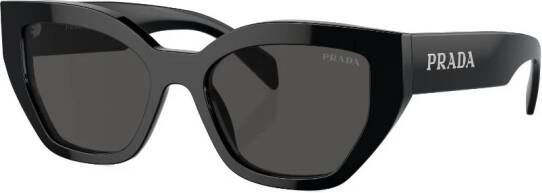 Prada Eyewear Zonnebril met logo Zwart