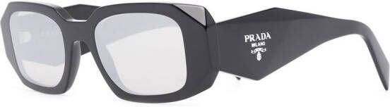 Prada Eyewear Zonnebril met logodetail Zwart