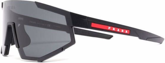 Prada Eyewear Zonnebril met masker montuur Zwart