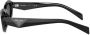 Prada Eyewear Zonnebril met ovalen montuur Zwart - Thumbnail 3