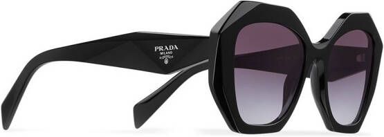 Prada Eyewear Zonnebril met oversized montuur Zwart