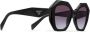 Prada Eyewear Zonnebril met oversized montuur Zwart - Thumbnail 2