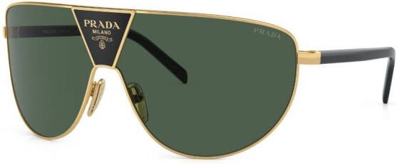 Prada Eyewear Zonnebril met oversized montuur Goud