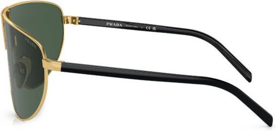 Prada Eyewear Zonnebril met oversized montuur Goud