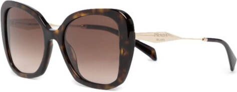 Prada Eyewear Zonnebril met oversized montuur Paars