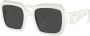Prada Eyewear Zonnebril met oversized montuur Wit - Thumbnail 2