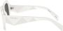 Prada Eyewear Zonnebril met oversized montuur Wit - Thumbnail 3