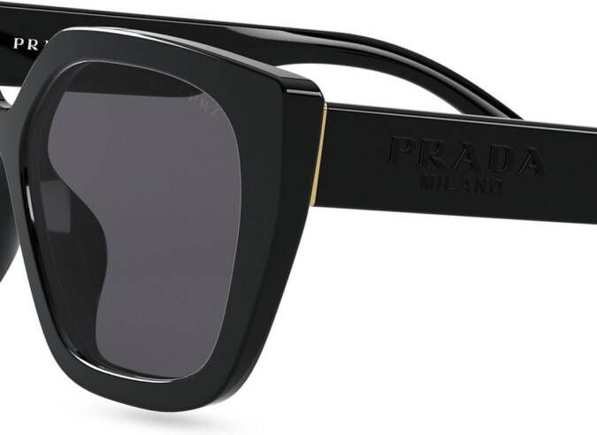 Prada Eyewear Zonnebril met oversized montuur Zwart