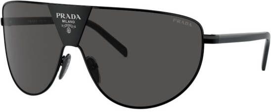 Prada Eyewear Zonnebril met oversized montuur Zwart