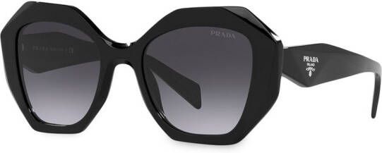 Prada Eyewear Zonnebril met oversized montuur Zwart