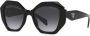 Prada Eyewear Zonnebril met oversized montuur Zwart - Thumbnail 2