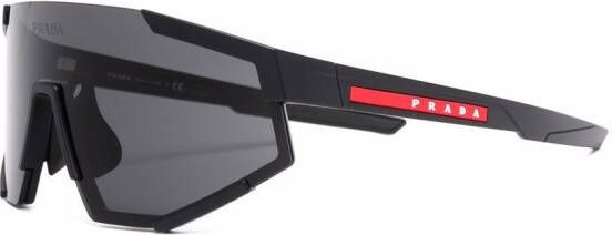 Prada Eyewear Zonnebril met oversized montuur Zwart