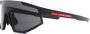 Prada Eyewear Zonnebril met oversized montuur Zwart - Thumbnail 1