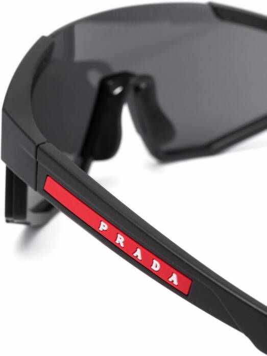 Prada Eyewear Zonnebril met oversized montuur Zwart