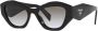 Prada Eyewear Zonnebril met oversized montuur Zwart - Thumbnail 2
