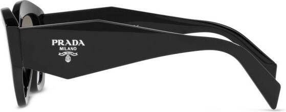Prada Eyewear Zonnebril met oversized montuur Zwart