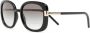 Prada Eyewear Zonnebril met oversized rond montuur Zwart - Thumbnail 2