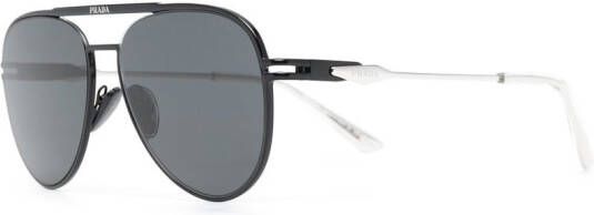 Prada Eyewear Zonnebril met piloten montuur Zwart