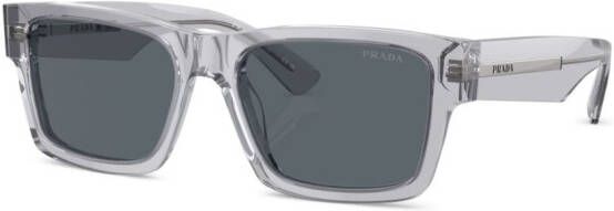 Prada Eyewear Zonnebril met rechthoekig montuur Grijs