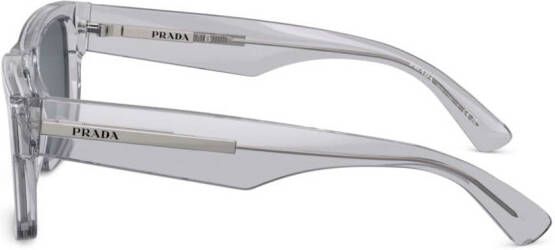 Prada Eyewear Zonnebril met rechthoekig montuur Grijs