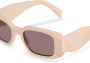 Prada Eyewear Runway zonnebril met oversized montuur Grijs - Thumbnail 3