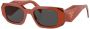 Prada Eyewear Zonnebril met rechthoekig montuur Oranje - Thumbnail 2