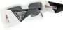 Prada Eyewear Zonnebril met rechthoekig montuur Wit - Thumbnail 3