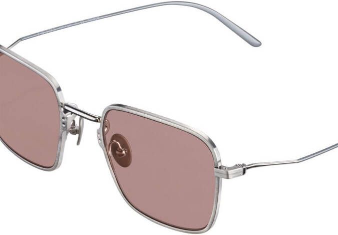 Prada Eyewear Zonnebril met rechthoekig montuur Zilver