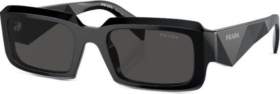 Prada Eyewear Zonnebril met rechthoekig montuur Zwart