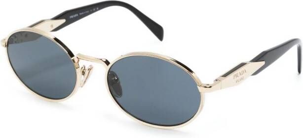 Prada Eyewear Zonnebril met rond montuur Goud
