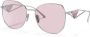Prada Eyewear Zonnebril met rond montuur Zilver - Thumbnail 3