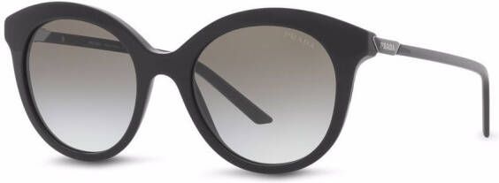 Prada Eyewear Zonnebril met rond montuur Zwart