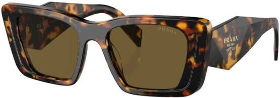 Prada Eyewear Zonnebril met vierkant montuur Groen