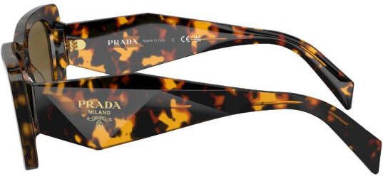Prada Eyewear Zonnebril met vierkant montuur Groen
