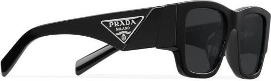 Prada Eyewear Zonnebril met vierkant montuur Zwart