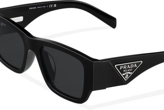 Prada Eyewear Zonnebril met vierkant montuur Zwart