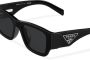 Prada Eyewear Zonnebril met vierkant montuur Zwart - Thumbnail 3