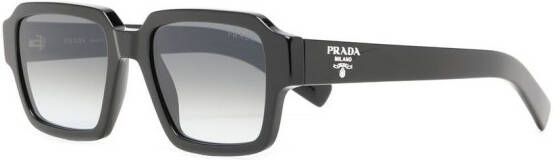 Prada Eyewear Zonnebril met vierkant montuur Zwart