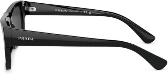 Prada Eyewear Zonnebril met vierkant montuur Zwart