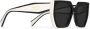 Prada Eyewear Zonnebril met rechthoekig montuur Zwart - Thumbnail 2