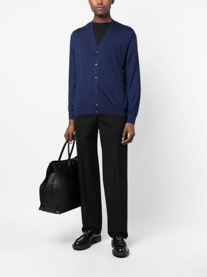 Prada Fijngebreid vest Blauw