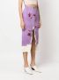 Prada Midi-rok met bloemenprint Paars - Thumbnail 3