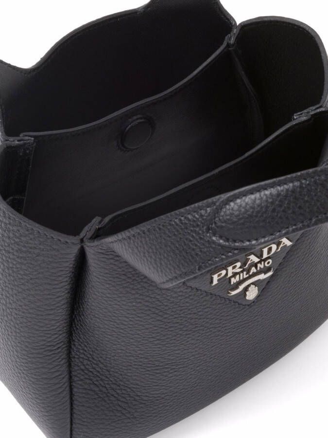 Prada Flou shopper Zwart