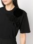 Prada T-shirt met bloemenpatch Zwart - Thumbnail 5