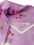 Prada Foulard met bloemenprint Paars - Thumbnail 2