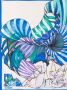 Prada Foulard met dessin Blauw - Thumbnail 3