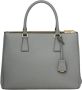 Prada Galleria grote leren tas Grijs - Thumbnail 3