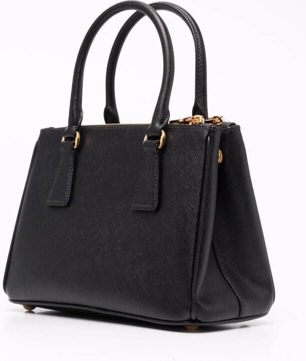 Prada Galleria mini-shopper Zwart