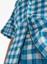 Prada Geruite zijden bermuda shorts Blauw - Thumbnail 5
