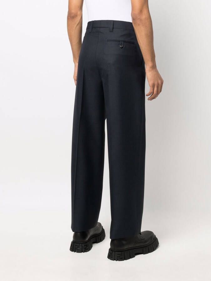 Prada Geruite broek Blauw